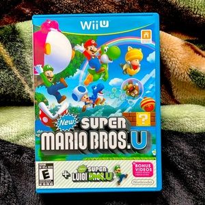 New super Mario bros u pls new super Luigi u. Excellent condition!